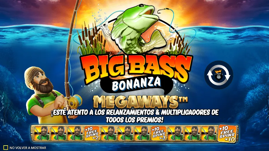 Big Bass Bonanza Megaways — pantalla de inicio