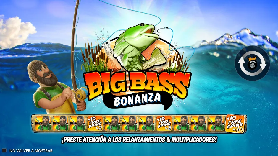 Big Bass Bonanza — pantalla de inicio